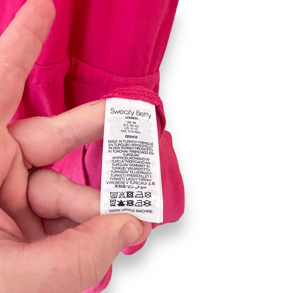 Sweaty Betty Pink Take It Easy Dress M Athleisure Tennis Travel Beach Coverup - Picture 7 of 12